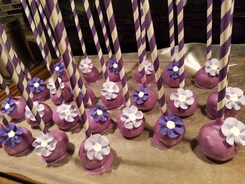 Sweet Elegance Cakes-By Tracie Purple Flower Cakepops