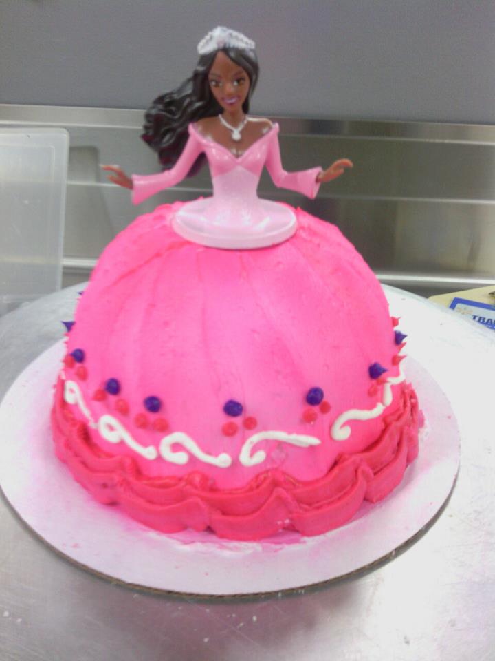 Girl's Barbie Cake